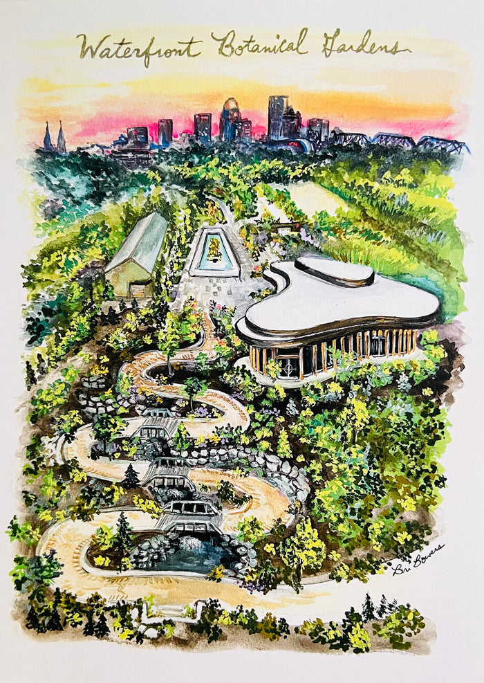 Bri Bowers - Waterfront Botanical Gardens 8.5" x 11" Print
