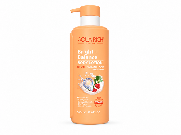 Aqua Rich Bright + Balance Body lotion (Naicenamide + Alpha Arbutin)