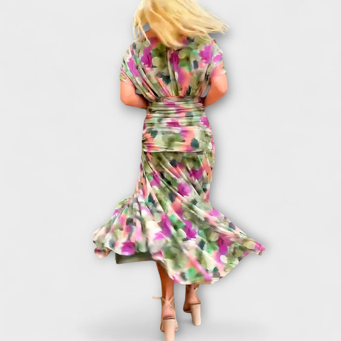 Aurora - Stylish V-Neck Maxi Dress