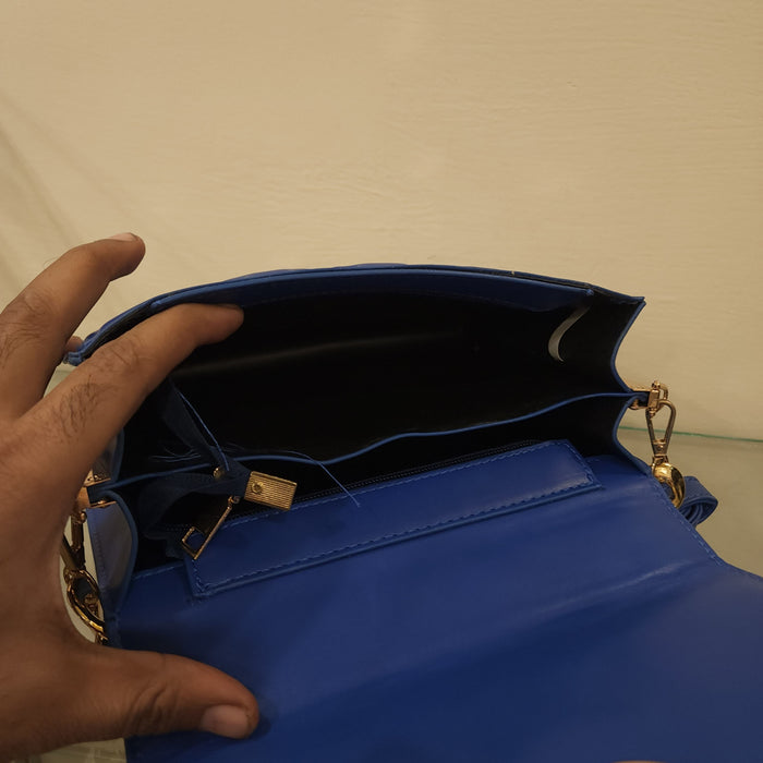 Blue Two Pcs handbag Set - Maha fashions -