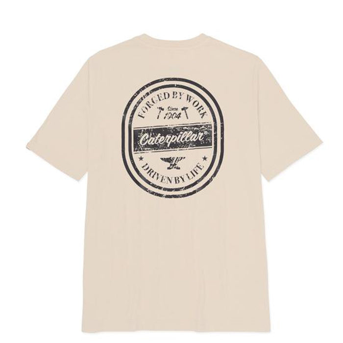 CAT Men's Basic Graphic Tee CAT Driven Peyote 2XL Reg