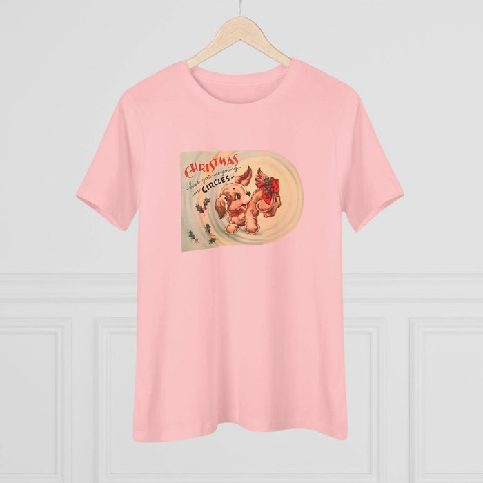 Christmas Has Me Going in Circles - Women's Softstyle Tee - Whippie's