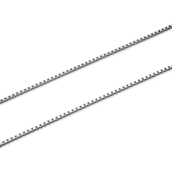 Classic Mike Sterling Silver 2 mm Wide Box Chain - 55 cm