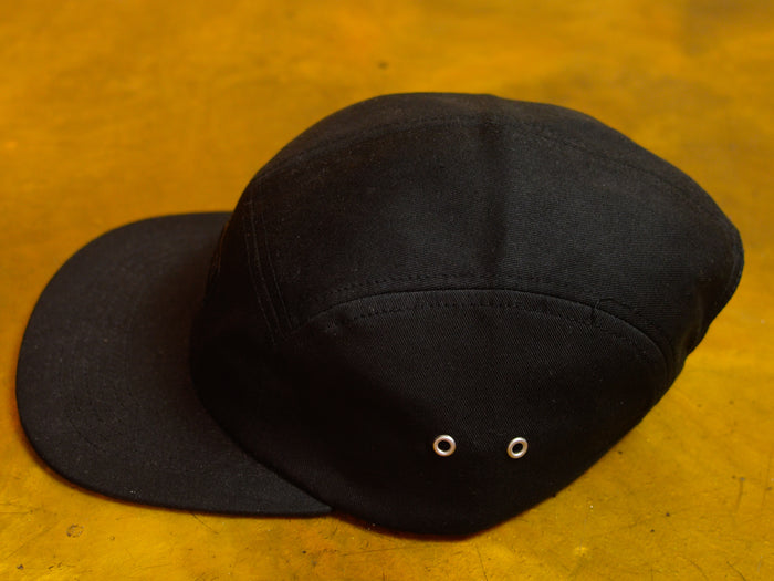 Crew 5 Panel Cap - Black