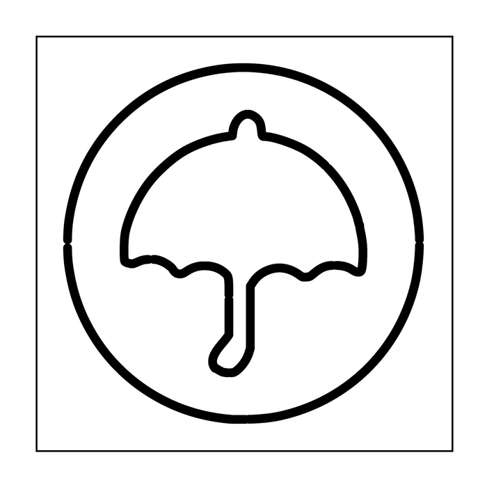 Dalgona Honey Cookie Umbrella Squid Game Shaped Acrylic Router Template