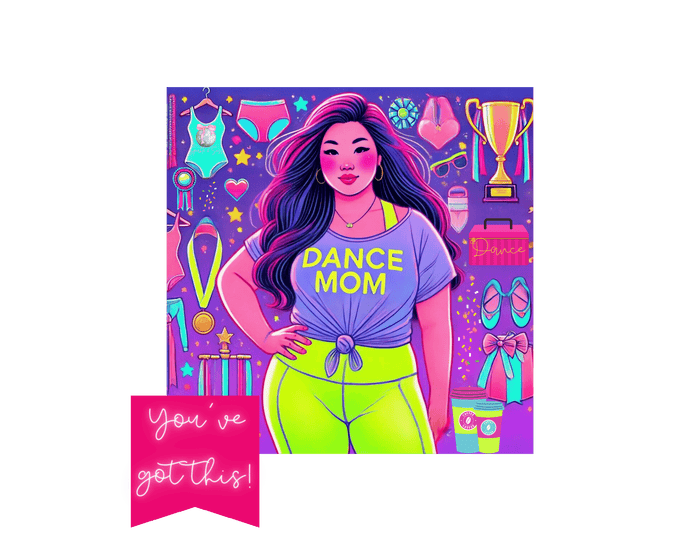 Dance Mom: You've Got This - Asian Mom (Curvy) - Women's Softstyle Tee Celebrate Your Inner Dance Mom! - Whippie's