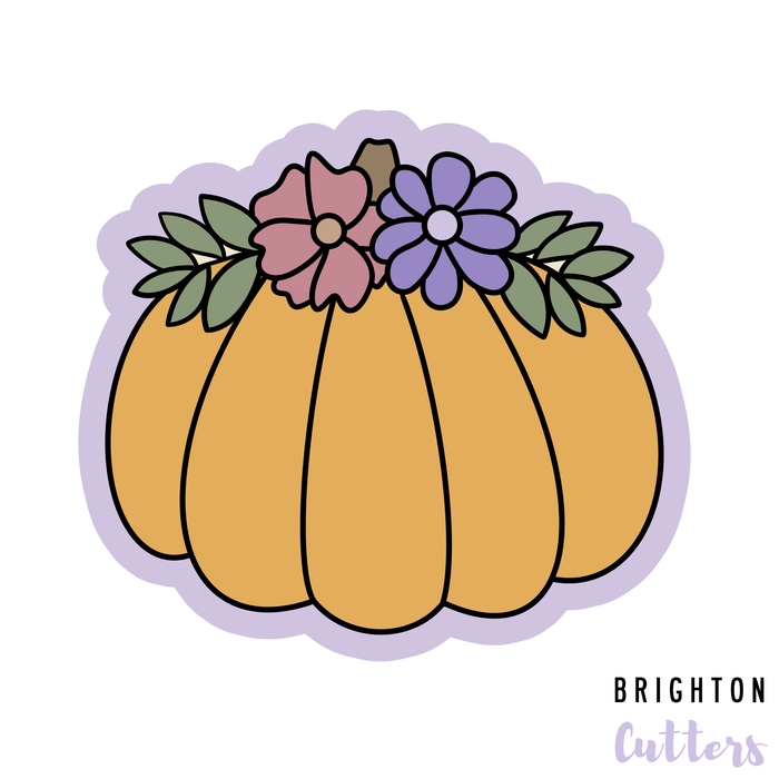 Floral Pumpkin Cookie Cutter