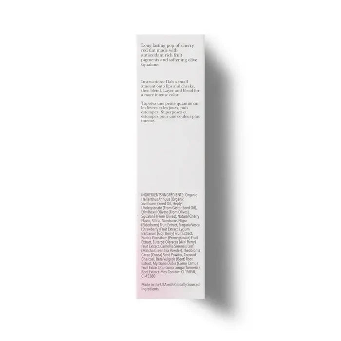Product label with text on a white background