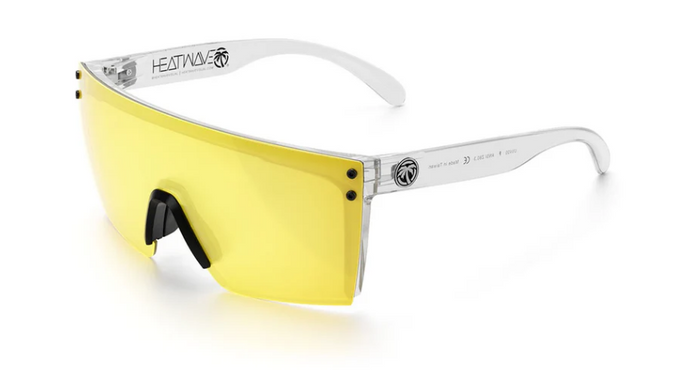 Heat Wave Lazer Face Glasses: Hi-vis Yellow Z87+ - Ironworkergear