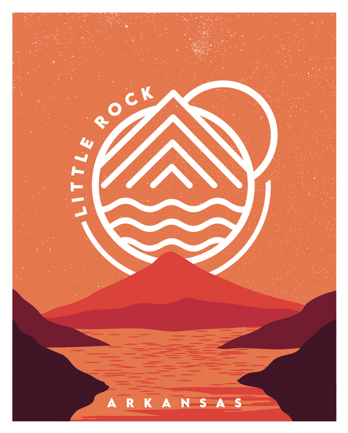 Little Rock Arkansas Art Print