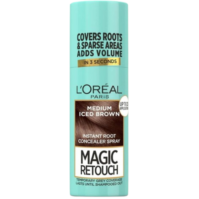 Loreal Magic Retouch Instant Root Concealer Medium Iced Brown Hair Color Spray 75Ml