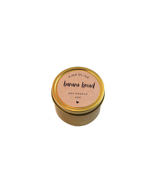mini banana bread candle