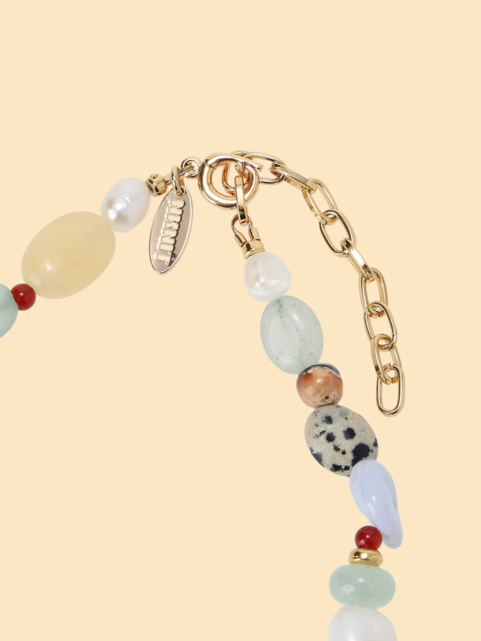 mulch stone necklace