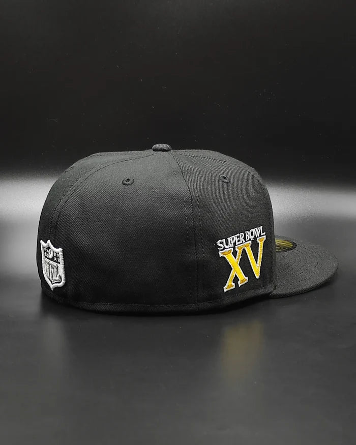 New Era Las Vegas Raiders super bowl xv black edition 59fifty fitted hat