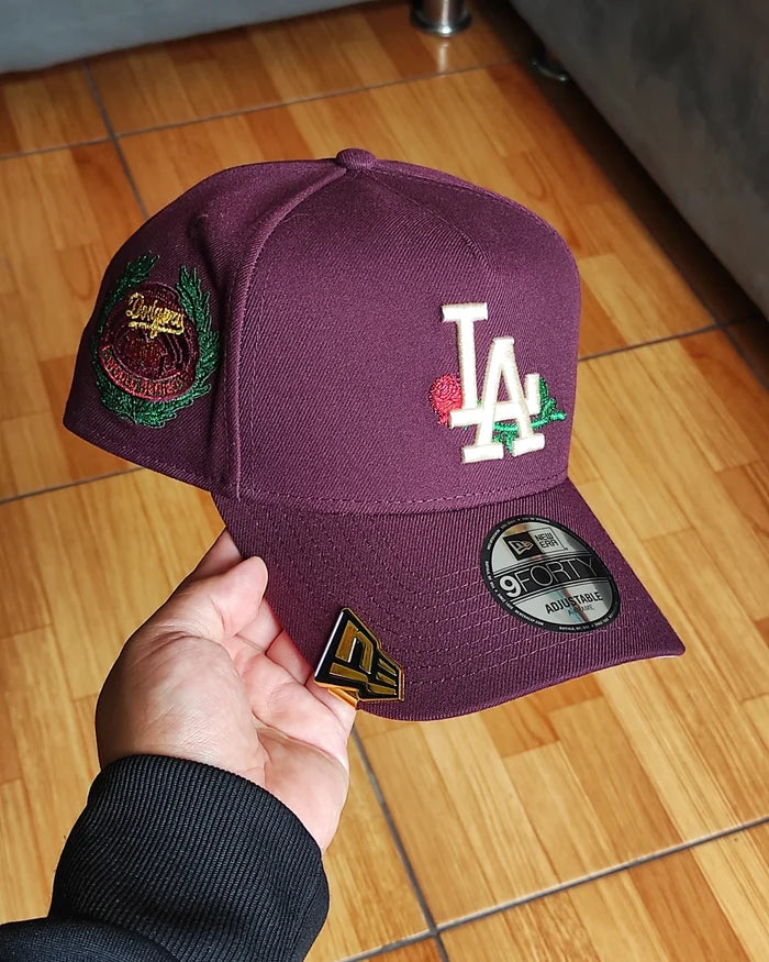 New Era Los Angeles Dodgers rose🌹9 FORTY A Frame snapback