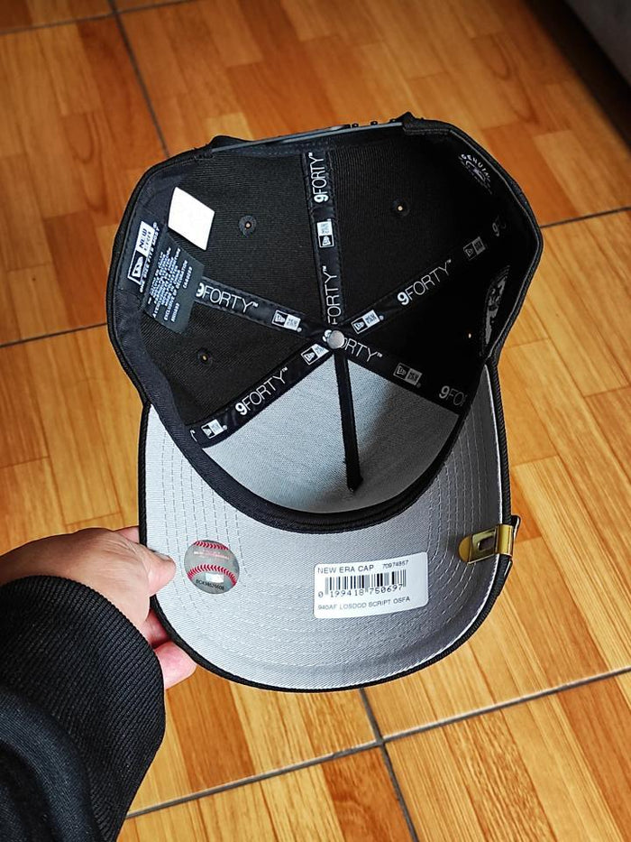 New Era Los Angeles Dodgers skull ☠️ Black Edition 9Forty A Frame Snapback