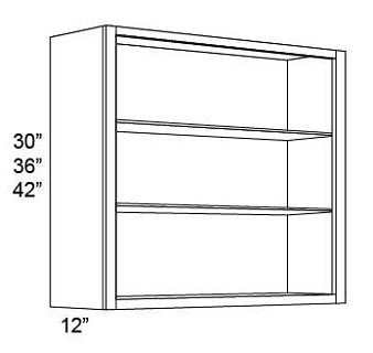 NODOOR WALL CABINETS - Fabuwood Classic Shaker Natural