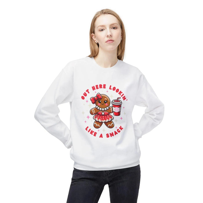 Out Here Lookin' Like a Snack ๐ชโ๏ธ Unisex Fleece Sweatshirt ๐ - Whippie's