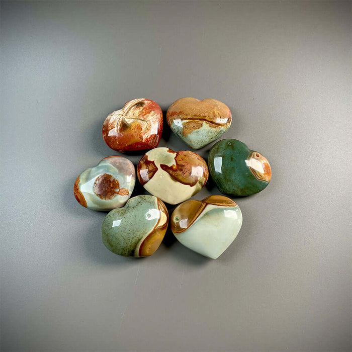 Polychrome Jasper Heart