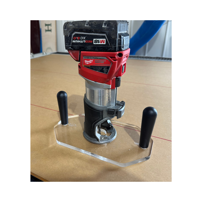 Router Base Plate With Handles For Milwaukee Trim Routers