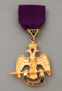 RSR6 Scottish Rite 33rd Degree Jewel Wings Down