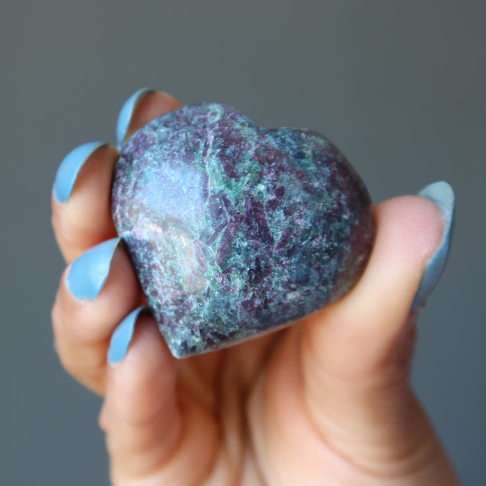 ruby kyanite heart