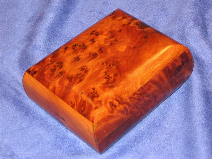 Small Moroccan Thuya Burl Wood Natural Wood Decorative Box