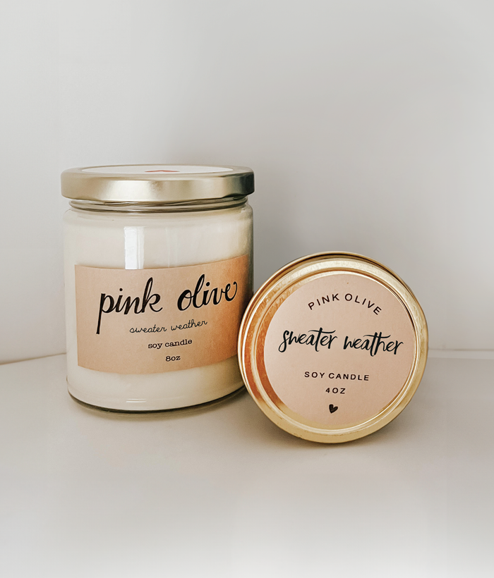 sweater weather soy candle