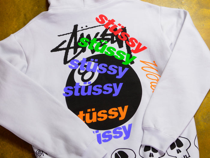 Test Strike Fleece Hood - White