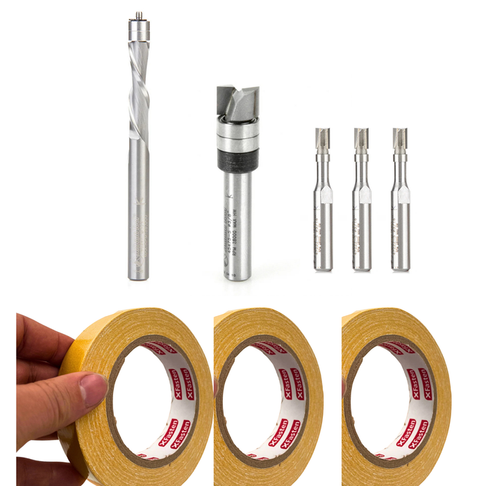 The Ultimate Router Template Router Bit and Tape Bundle