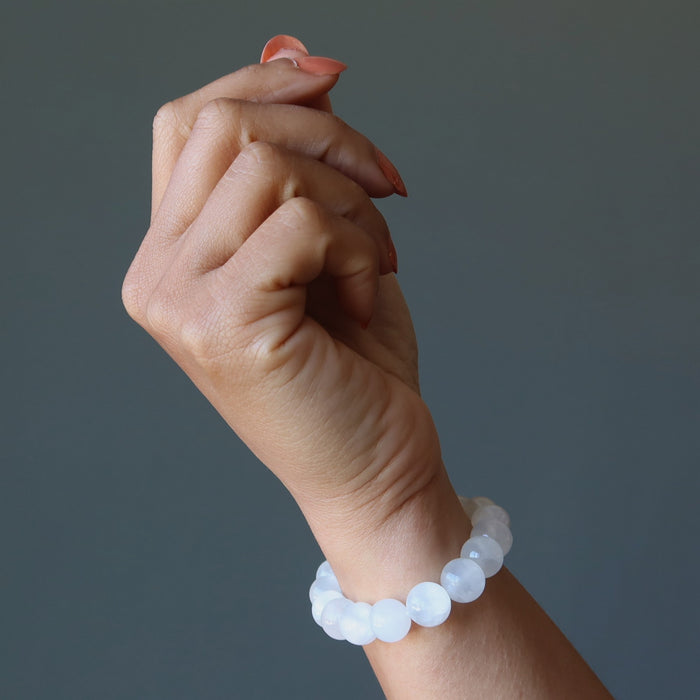 white calcite bracelet