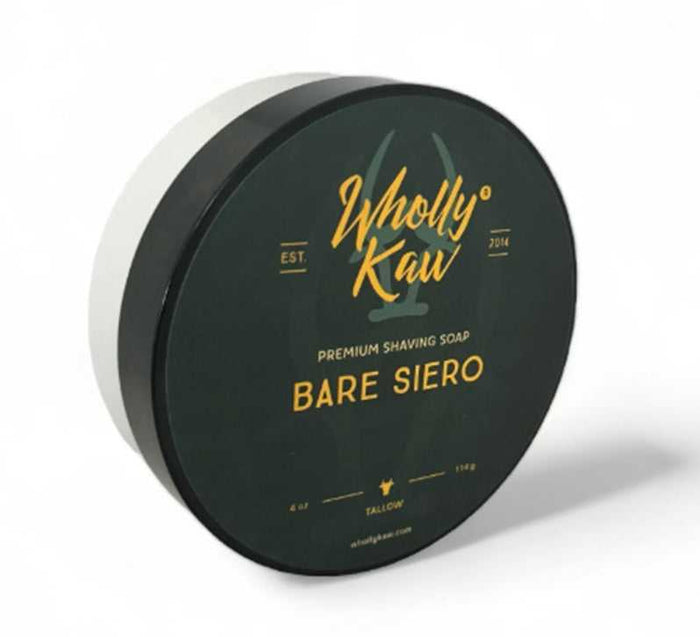 Wholly Kaw Bare Siero Tallow Shaving Soap container