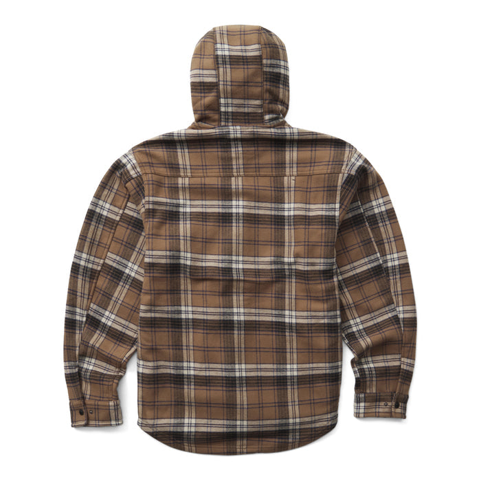 Wolverine Men's Bucksaw II Flannel Snap Hooded Shirt Jac Long Sleeve T-Shirts Wolverine