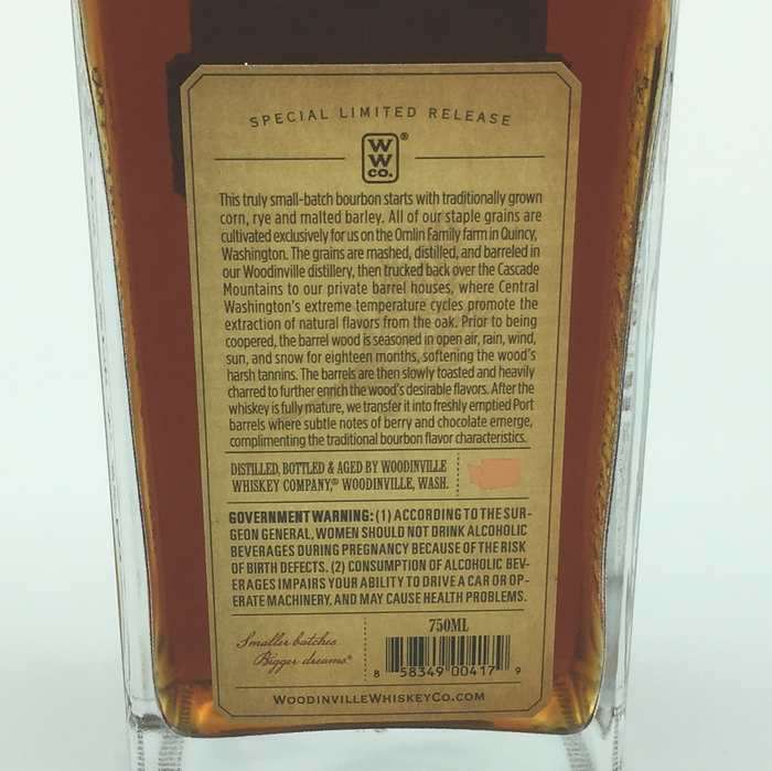 WOODINVILLE PORT CASK FINISH