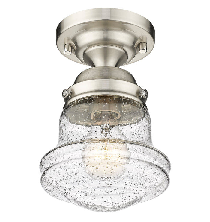 Flush Mount Z-Lite 736F1-BN Brushed Nickel Vaughn 1 Light Flush Mount Z-Lite