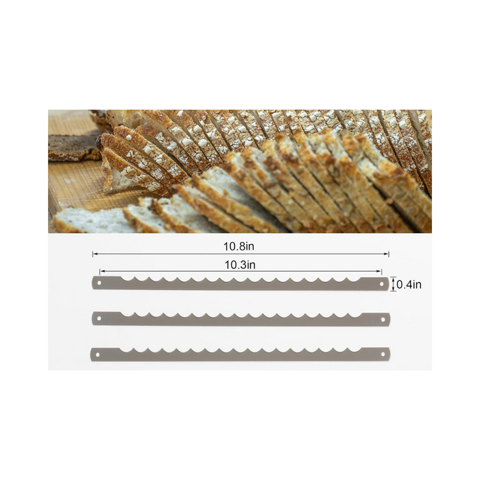3 Pcs Stainless Steel Bread Bow Knife Blades