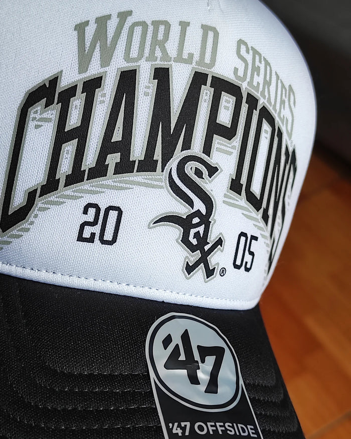 47Brand Chicago White Sox black white world series foam Trucker Snapback