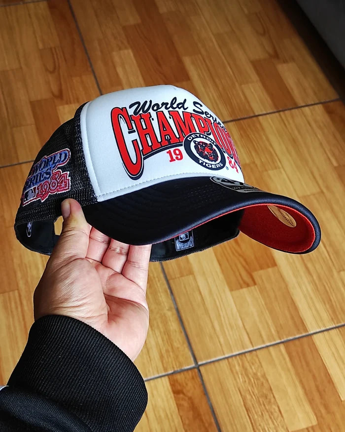47Brand Detroit Tigers world series Navy foam Trucker Snapback