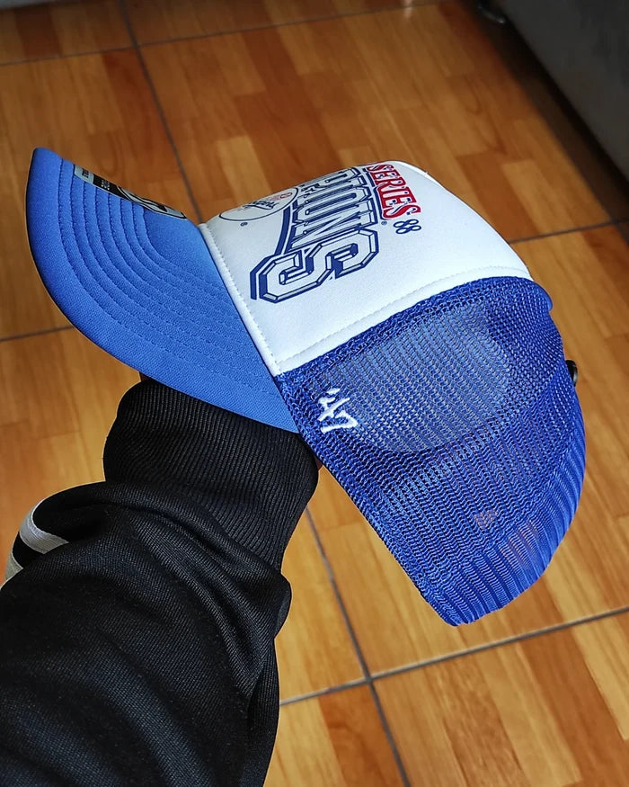 47Brand Los Angeles Dodgers white blue  world series foam Trucker Snapback