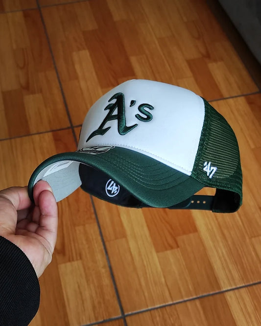 47Brand Oakland Athletic foam Trucker Snapback