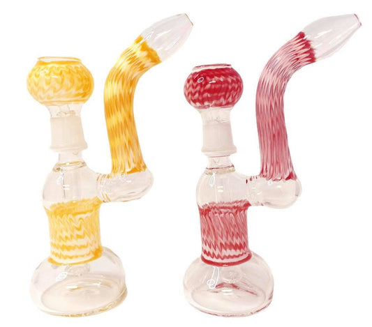 5" BUTTON PERCULATOR GLASS ON GLASS WATER PIPE