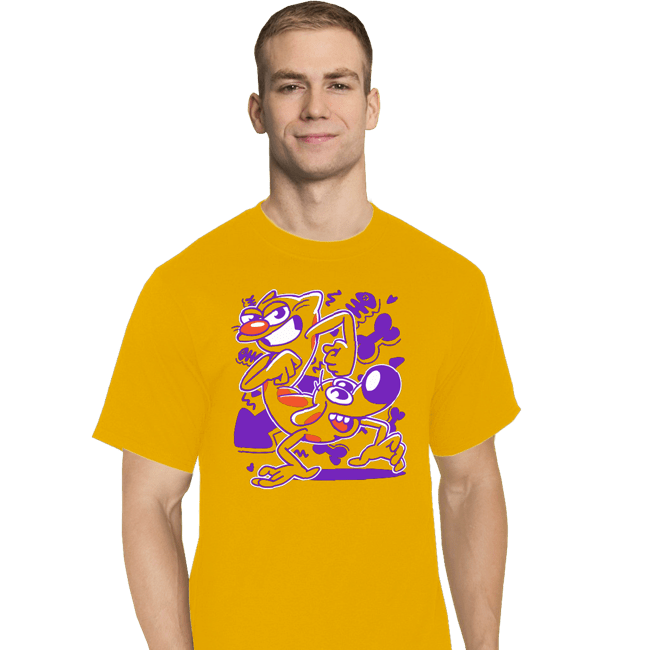 Daily_Deal_Shirts T-Shirts, Tall / Large / White A Woof And A Purr