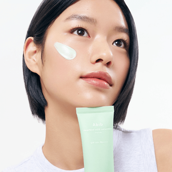 [Abib] Heartleaf Mild Sunscreen Relief Tube SPF 50+ PA++++ 50ml - Ballagrio
