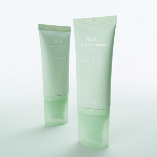 [Abib] Heartleaf Mild Sunscreen Relief Tube SPF 50+ PA++++ 50ml - Ballagrio