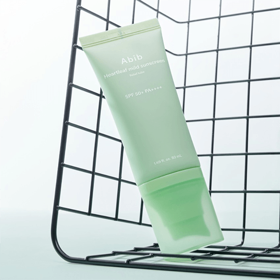 [Abib] Heartleaf Mild Sunscreen Relief Tube SPF 50+ PA++++ 50ml - Ballagrio
