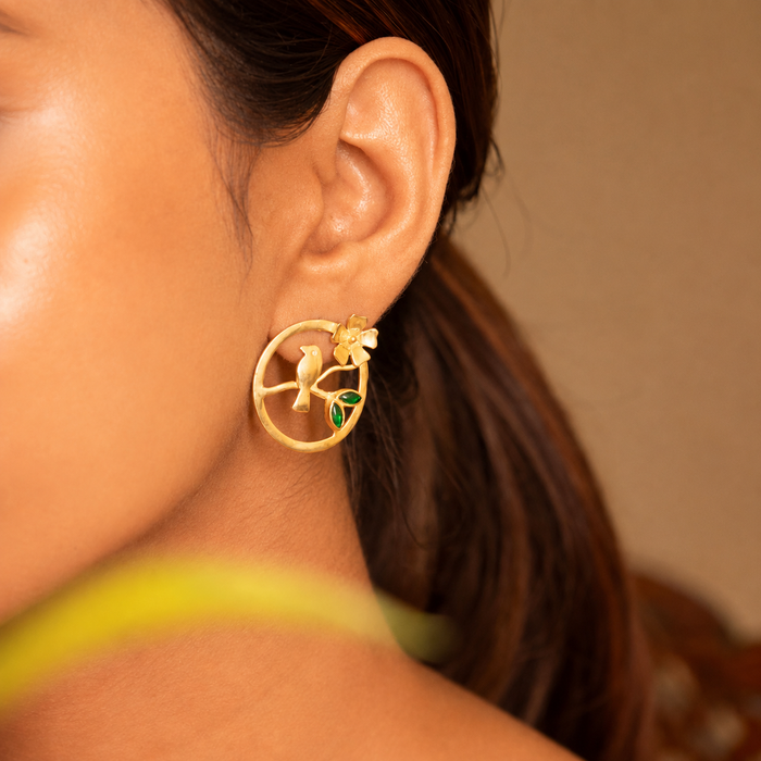 Adya Enchanted Bird Earring