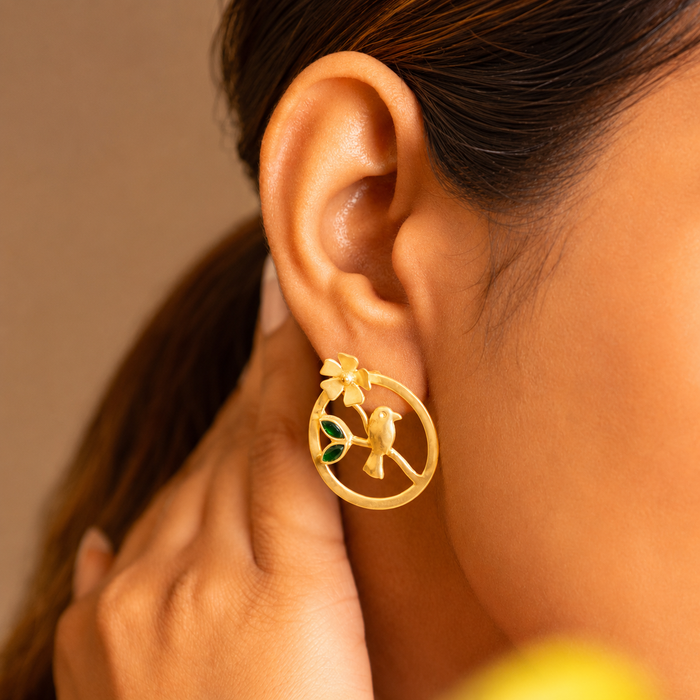 Adya Enchanted Bird Earring