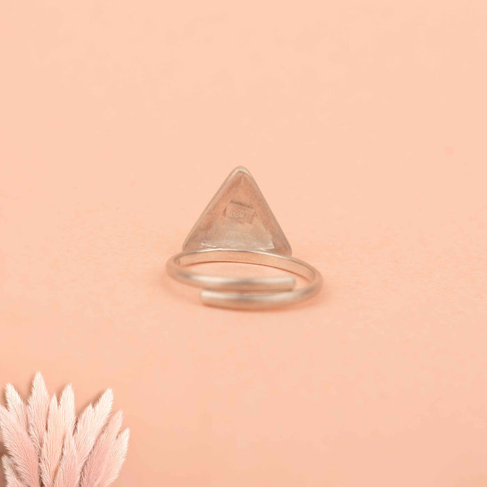 Adya Matte Trikon Ring