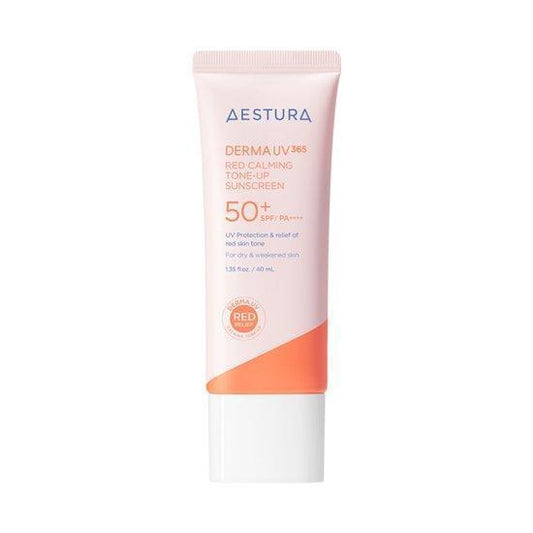 [AESTURA] Derma UV 365 Red Calming Tone Up Sunscreen SPF 50+ PA++++ 40ml - Ballagrio