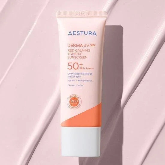[AESTURA] Derma UV 365 Red Calming Tone Up Sunscreen SPF 50+ PA++++ 40ml - Ballagrio